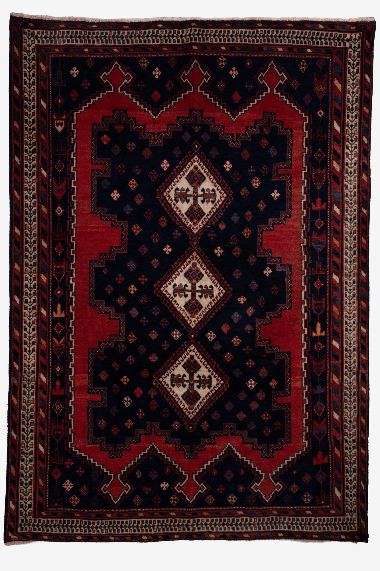 Afshari Sirjan rug 010 — full rug